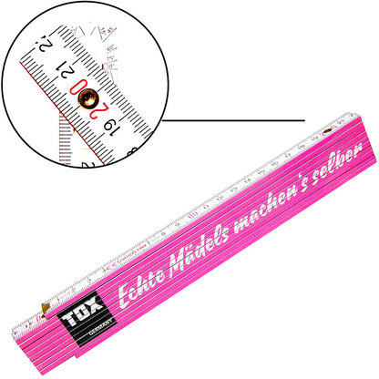 Artikelbild 2 für TOX Meterstab Echte Mädels machens selber Holz 200,0 cm, Artikelnummer 561243