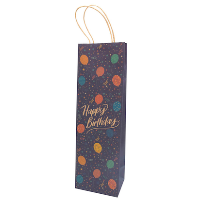 Artikelbild 4 für Idena Geschenktüte für Flaschen Geburtstag Motiv 12,0 x 39,0 cm, 1 St., Artikelnummer 677288