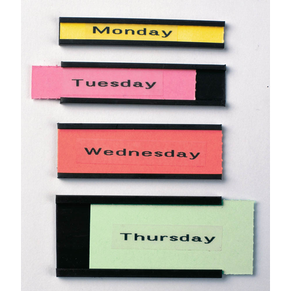 Artikelbild 3 für Legamaster Etikettenhalter magnetisch schwarz 6,0 x 2,0 cm, 54 St., Artikelnummer 195883