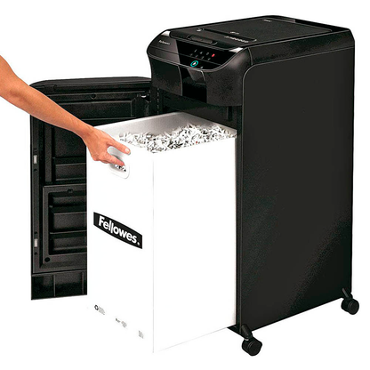 Artikelbild 6 für Fellowes AutoMax 550C Aktenvernichter mit Partikelschnitt P-4, 4 x 38 mm, bis 500 Blatt, schwarz, Artikelnummer 423893