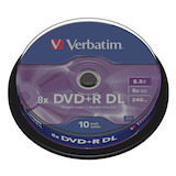 Artikelbild 1 für verbatim DVD+R 8,5 GB Double Layer, 10 St., Artikelnummer 386268