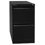 Artikelbild 1 für BISLEY Hängeregistraturschrank schwarz 2 Schubladen 41,3 x 62,2 x 71,1 cm, 1 St., Artikelnummer 581389