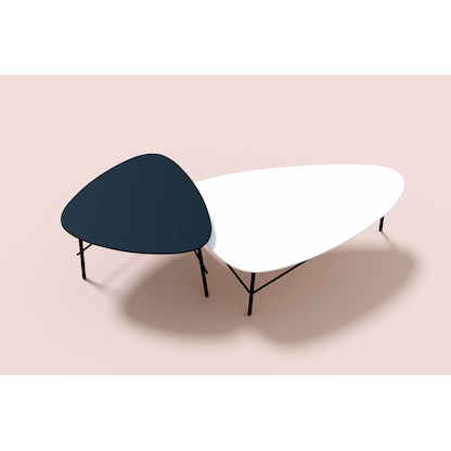 Artikelbild 3 für meet powered by PAPERFLOW LAZY Beistelltisch Trapezform MDF-Platte schwarz 93,0 x 50,0 x 40,0 cm, 1 St., Artikelnummer 300291