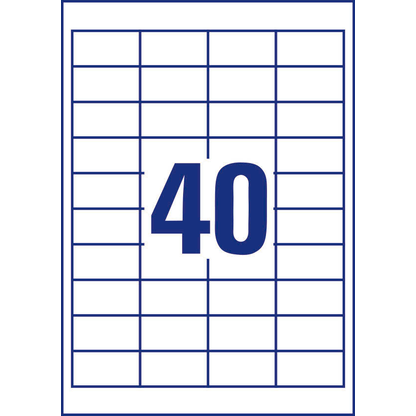 Artikelbild 3 für AVERY Zweckform Etiketten 3657-200 weiß 48,5 x 25,4 mm, 220 Blatt, Artikelnummer 341826