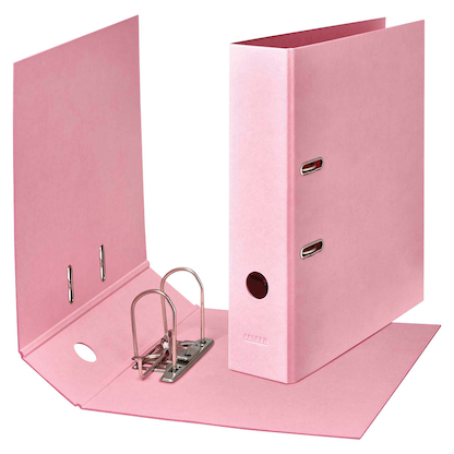 Artikelbild 2 für FALKEN PURE Pastell Ordner Vanille-Gelb, Flamingo-Pink, Himmel-Blau Karton 8,0 cm DIN A4, 10 St., Artikelnummer 265072