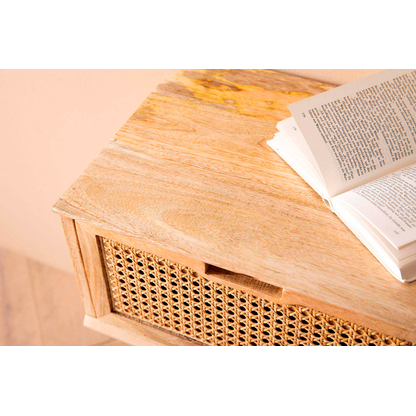 Artikelbild 6 für WOHNLING Nachttisch rechteckig Massivholz braun 40,0 x 30,0 x 60,0 cm, 1 St., Artikelnummer 314809