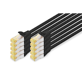 Artikelbild 1 für DIGITUS RJ45-Stecker/RJ-45 Stecker Netzwerkkabel DK-1644-A-010-BL-10 1,0 m schwarz, 10 St., Artikelnummer 382418