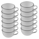 Artikelbild 1 für ID Fine Cappuccinotasse Modest Black Alzar grau 0,2 l, 12 St., Artikelnummer 633931