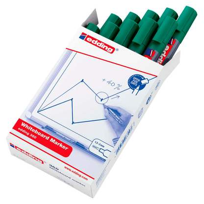 Artikelbild für edding 360 Whiteboard-Marker grün 1,5 - 3,0 mm, 10 St., Artikelnummer 269494