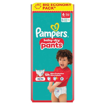 Artikelbild 2 für Pampers® Windeln baby-dry™ BIG ECONOMY PACK Gr. 6 (13-19 kg) für Kids und Teens, 50 St., Artikelnummer 782484