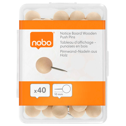 Artikelbild 5 für nobo Pinnnadeln braun, 40 St., Artikelnummer 784409