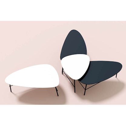 Artikelbild 4 für meet powered by PAPERFLOW LAZY Beistelltisch Trapezform MDF-Platte schwarz 93,0 x 50,0 x 40,0 cm, 1 St., Artikelnummer 300291