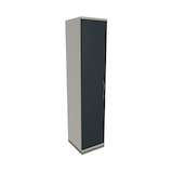 Artikelbild 1 für fm Aktenschrank Sidney, 4260429763726 weiß, lavagrau 4 Fachböden 40,0 x 44,2 x 186,9 cm, Artikelnummer 410641