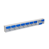 Artikelbild 1 für hünersdorff Sortimentskasten unbefüllt MultiStore grau 9 Fächer, Artikelnummer 167526