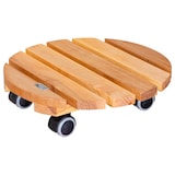 Artikelbild 1 für WAGNER® design yourself Pflanzenroller GH 0262 Holz, Ø 34,0 cm hellbraun rund, 1 St., Artikelnummer 420459