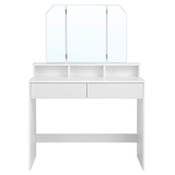 Artikelbild 1 für VASAGLE Schminktisch rechteckig Melamin, Spanplatte weiß 100,0 x 40,0 x 142,0 cm, 1 St., Artikelnummer 438347