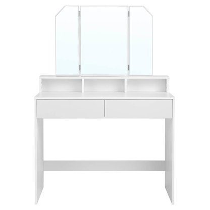 Artikelbild für VASAGLE Schminktisch rechteckig Melamin, Spanplatte weiß 100,0 x 40,0 x 142,0 cm, 1 St., Artikelnummer 438347