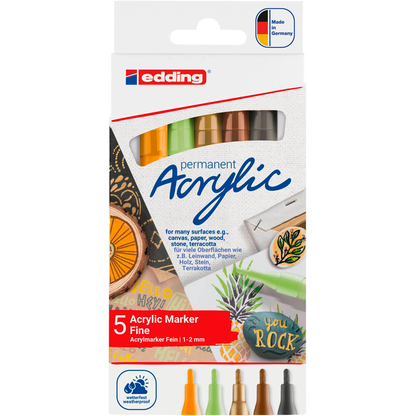 Artikelbild 6 für edding 5300 Acrylstifte-Set farbsortiert 1,0 - 2,0 mm, 5 St., Artikelnummer 534386