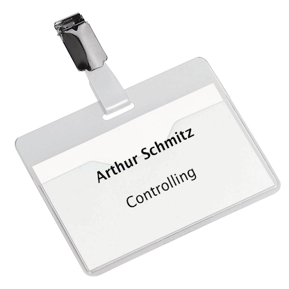 Artikelbild für DURABLE Namensschilder mit Clip 9,0 x 6,0 cm, 25 St., Artikelnummer 112219