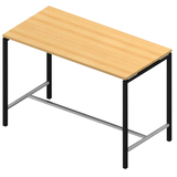 Artikelbild 1 für Quadrifoglio Stehtisch Creo buche rechteckig, 4-Fuß-Gestell grau, 160,0 x 80,0 x 107,0 cm, Artikelnummer 670310