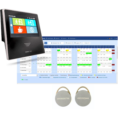 Artikelbild 2 für BÜRK MOBATIME Starter Paket ZWS Web Basic Zeiterfassungs-Komplettsystem, Artikelnummer 423224