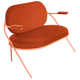 Artikelbild 1 für meet powered by PAPERFLOW 2-Sitzer Sofa SATURNE rost rosa Kunstleder 118,0 x 73,0 x 88,0 cm, 1 St., Artikelnummer 231397