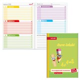 Artikelbild 1 für ROTH Hausaufgabenheft Hurra Schule Klipp & Klar liniert DIN A5 ohne Rand, 96 Blatt, 1 St., Artikelnummer 580524