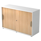 Artikelbild 1 für HAMMERBACHER Schiebetürenschrank Haziender, V1752S/W/E/SG weiß, eiche 1 Fachboden 120,0 x 40,0 x 74,8 cm, Artikelnummer 630165