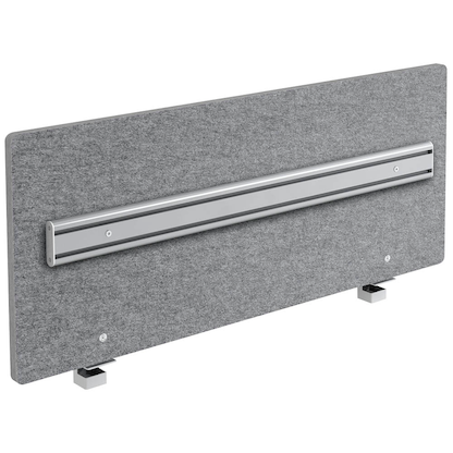 Artikelbild für HAMMERBACHER Tischtrennwand mit Orga-Schiene VARO12/5, grau 119,5 x 50,0 cm, 1 St., Artikelnummer 659728