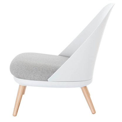 Artikelbild 3 für meet powered by PAPERFLOW Sessel COCOON weiß buche Kunststoff 70,0 x 65,5 x 75,5 cm, 1 St., Artikelnummer 139731