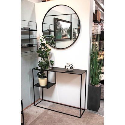 Artikelbild 3 für HAKU Möbel Konsolentisch rechteckig Metall schwarz 100,0 x 30,0 x 80,0 cm, 1 St., Artikelnummer 142537