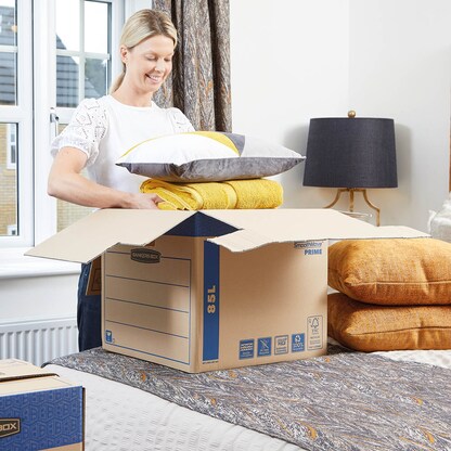 Artikelbild 5 für Bankers Box Umzugskartons SmoothMove FastFold 47,0 x 48,0 x 41,2 cm, 5 St., Artikelnummer 539043