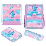 Artikelbild 1 für herlitz Schulranzen-Set Loop Plus Ocean Lights Kunstfaser grün, Artikelnummer 556349