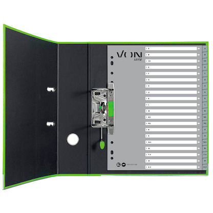 Artikelbild 3 für VON LEITZ Register DIN A4 Überbreite A-Z grau-weiß 20-teilig, 1 Satz, Artikelnummer 635837