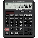 Artikelbild 1 für SHARP EL-CC12GP Taschenrechner schwarz, Artikelnummer 385159
