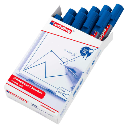 Artikelbild für edding 360 Whiteboard-Marker blau 1,5 - 3,0 mm, 10 St., Artikelnummer 269607