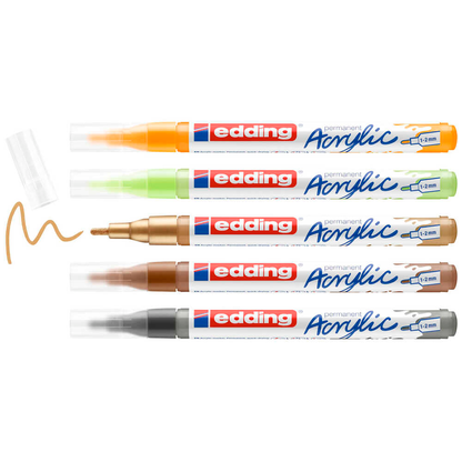 Artikelbild für edding 5300 Acrylstifte-Set farbsortiert 1,0 - 2,0 mm, 5 St., Artikelnummer 534386