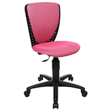 Artikelbild 1 für Topstar Kinderdrehstuhl High S'cool®, 70570BB10 Stoff rosa, Gestell schwarz, Artikelnummer 164835
