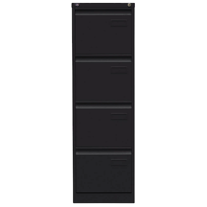Artikelbild 4 für BISLEY LIGHT Hängeregistraturschrank schwarz 4 Schubladen 41,3 x 62,2 x 132,1 cm, 1 St., Artikelnummer 580357