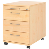 Artikelbild 1 für HAMMERBACHER AC30 Rollcontainer ahorn 4 Auszüge 42,8 x 58,0 x 59,0 cm, Artikelnummer 992677