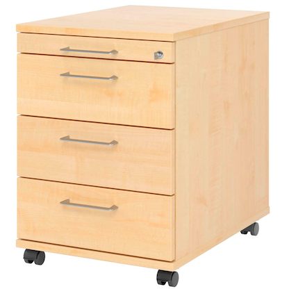 Artikelbild für HAMMERBACHER AC30 Rollcontainer ahorn 4 Auszüge 42,8 x 58,0 x 59,0 cm, Artikelnummer 992677