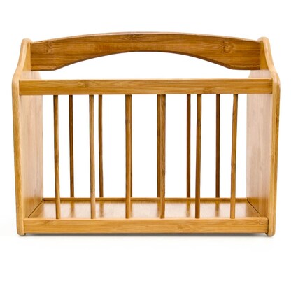 Artikelbild 4 für relaxdays Zeitungsständer 10015644_0 braun Bambus, DIN A4 quer, Artikelnummer 473623