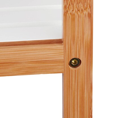 Artikelbild 2 für relaxdays Badregal braun, weiß 30,0 x 29,0 x 72,0 cm, Artikelnummer 519717