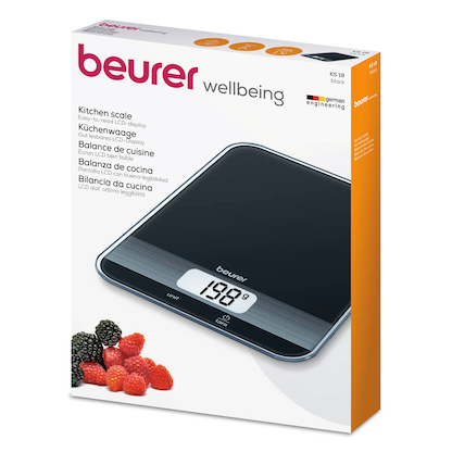 Artikelbild 2 für beurer Küchenwaage KS 19 schwarz für max. 5,0 kg, Artikelnummer 946376