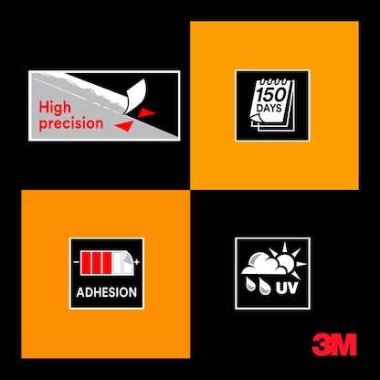 Artikelbild 11 für 3M 244 Malerband orange 30,0 mm x 50,0 m 1 Rolle, Artikelnummer 477446