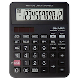Artikelbild 1 für SHARP EL-CC12D Taschenrechner schwarz, Artikelnummer 385249