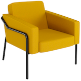 Artikelbild 1 für medso powered by PAPERFLOW Sessel MEDSO L gelb schwarz Kunststoff 75,0 x 74,3 x 73,6 cm, 1 St., Artikelnummer 522668