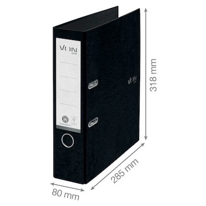 Artikelbild 7 für VON LEITZ Ordner blau Karton 8,0 cm DIN A4, 1 St., Artikelnummer 635898