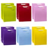 Artikelbild 1 für TSI Geschenktüten TRENDFARBEN dunkelrot, lia, grün, hellblau, gelb, rosa 26,0 x 32,0 cm, 12 St., Artikelnummer 652717
