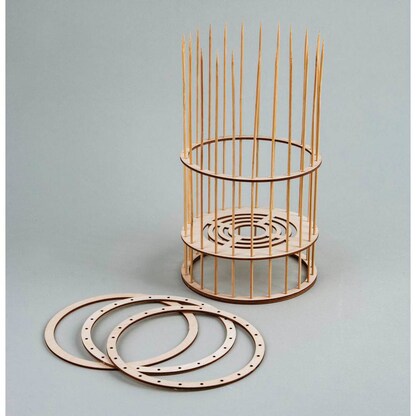 Artikelbild 2 für Rayher Bastelholz natur Holzringe-Set für Lampenschirm, 1 Set, Artikelnummer 687029